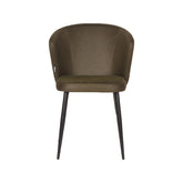 Eetkamerstoel Wave - Army green - Microfiber